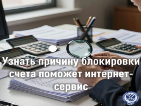 ФНС России информирует: проверка приостановления операций по счетам.